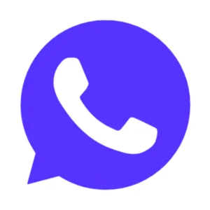 Blue WhatsApp Plus Logo