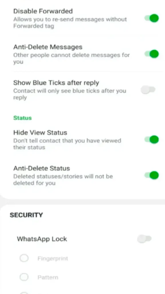 GB WhatsApp Pro Anti-Delete Messages Feature