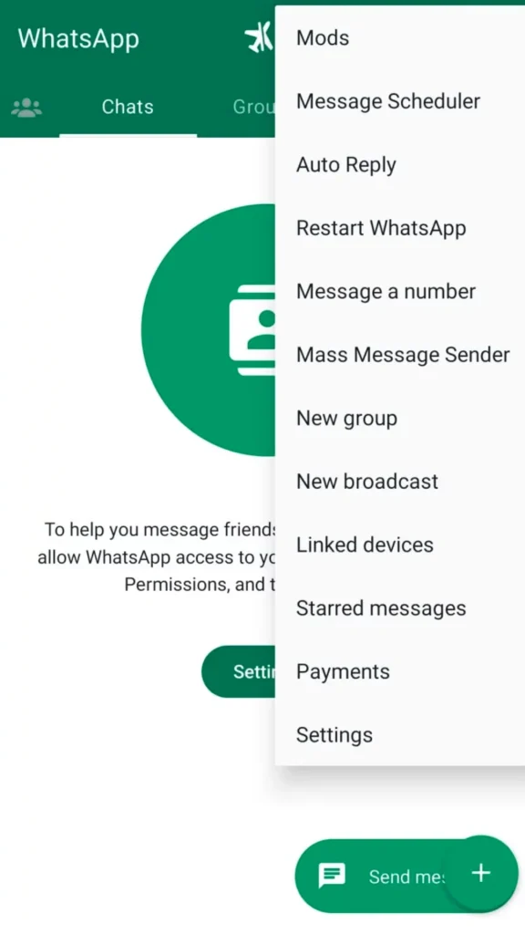 GB WhatsApp Pro Message Schedule Feature