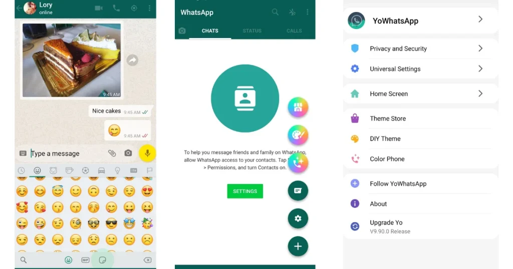 Yo WhatsApp Features Emoji Privacy and Send Multiple Messeges